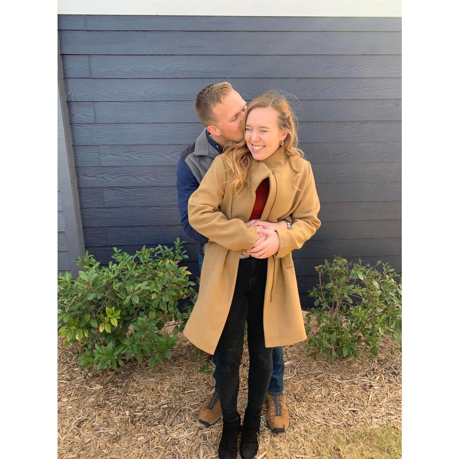 "Friendsgiving" in November of 2020 in Lawton, OK. Huge shoutout to our friend for letting us use her oven to cook our thanksgiving turkey!