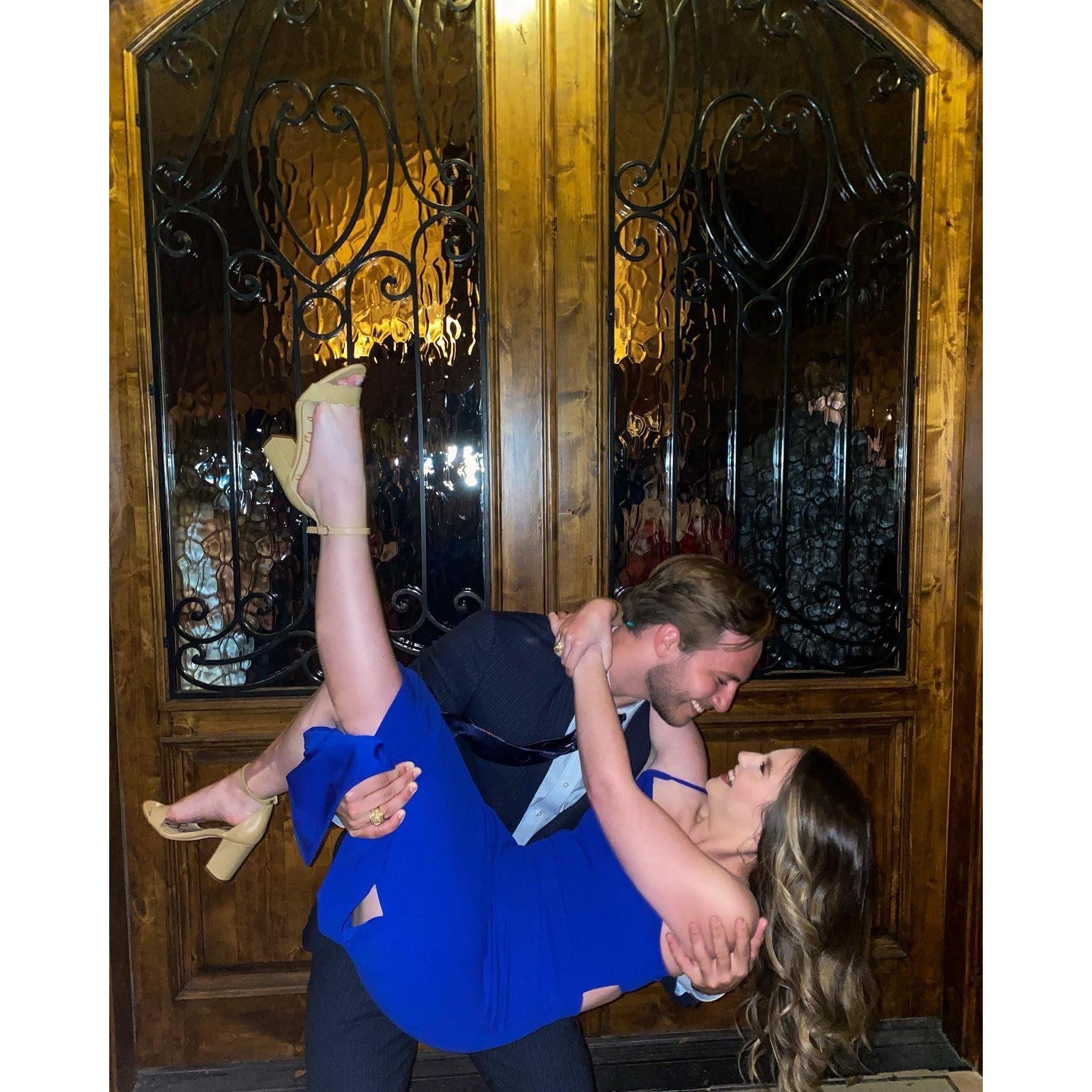 Mallory's women's organization, Aggie Royals, winter formal, December 2021