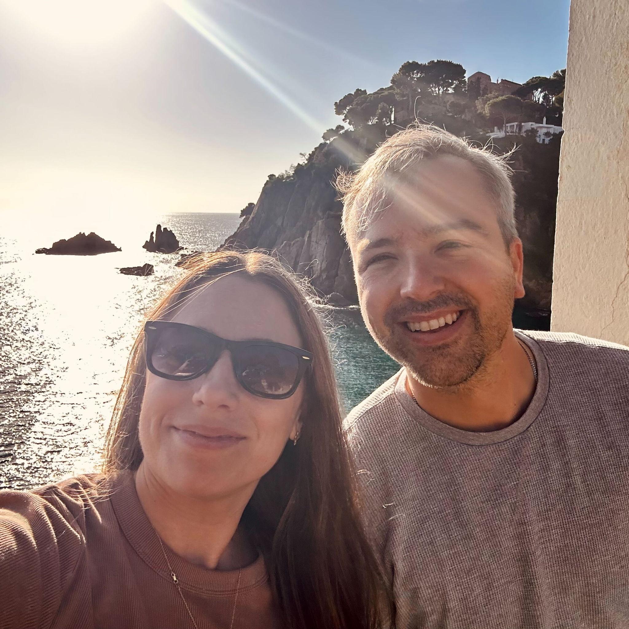 Beautiful views on the coast of Barcelona