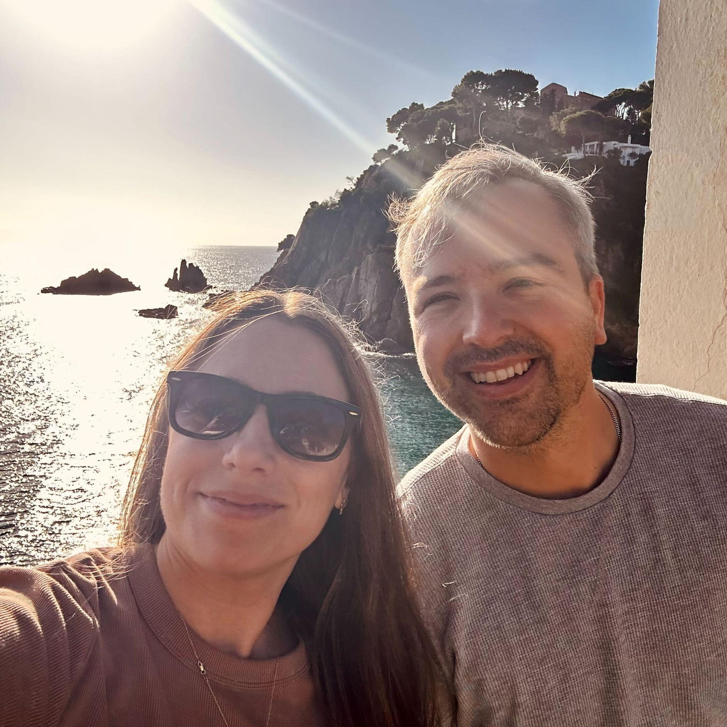 Beautiful views on the coast of Barcelona