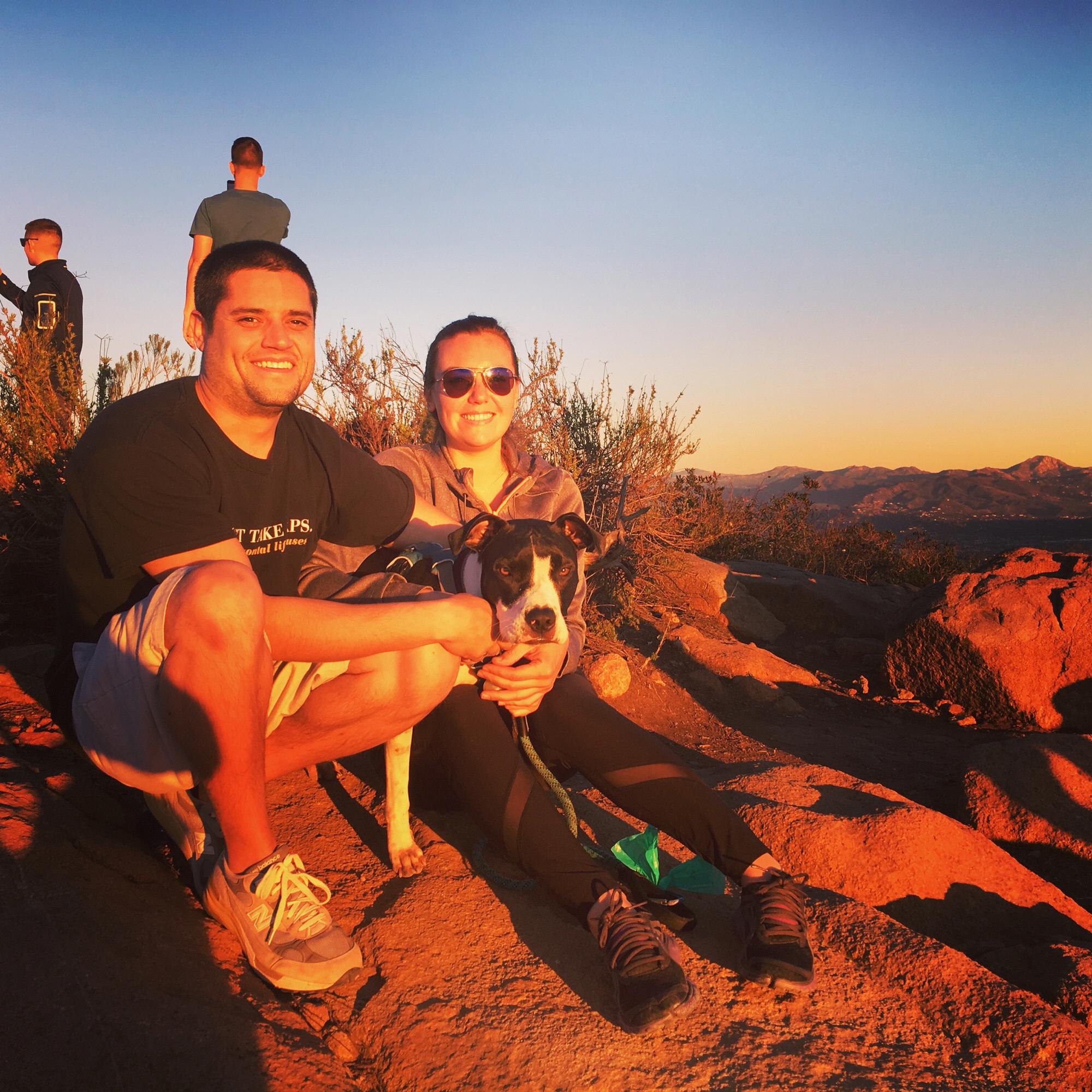 I finally got Steve and Rue to hike Cowle's Mountain ... I don't know if he'll make it up there again, so we had to document it!