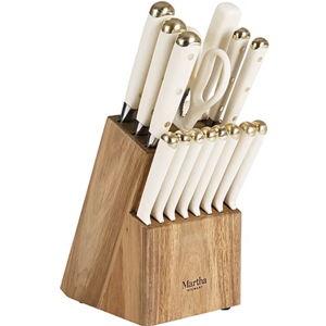 Martha Stewart Lockton 16-pc. Knife Block Set - Black