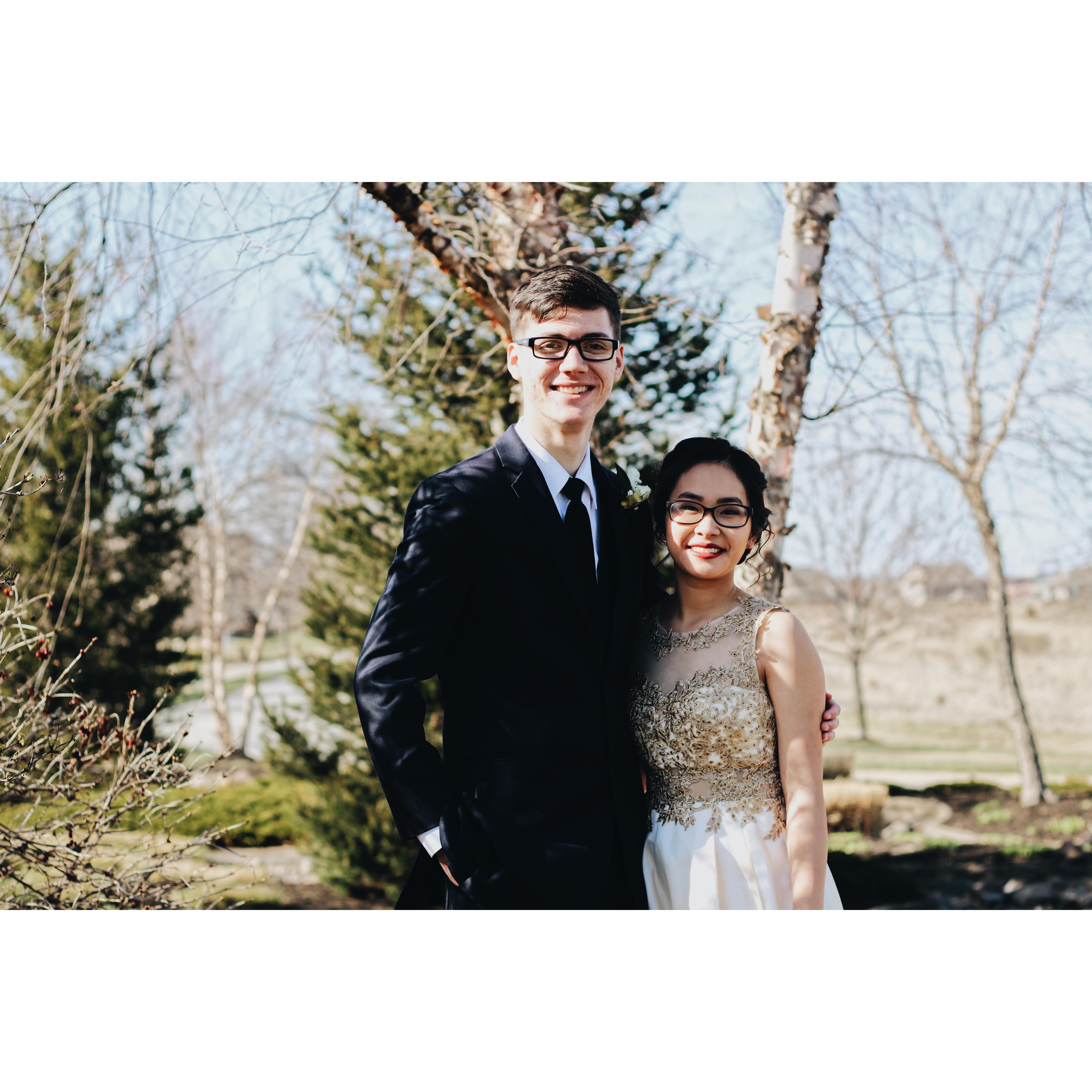 This was Zachary and I's first prom