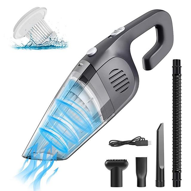 Handheld Vacuum, Hand Vacuum 8KPA Mini Vacuum Wet/Dry Handheld Vacuum Cordless Portable Small Vacuum Cleaner for Pet Hair, Home, and Car Cleaning