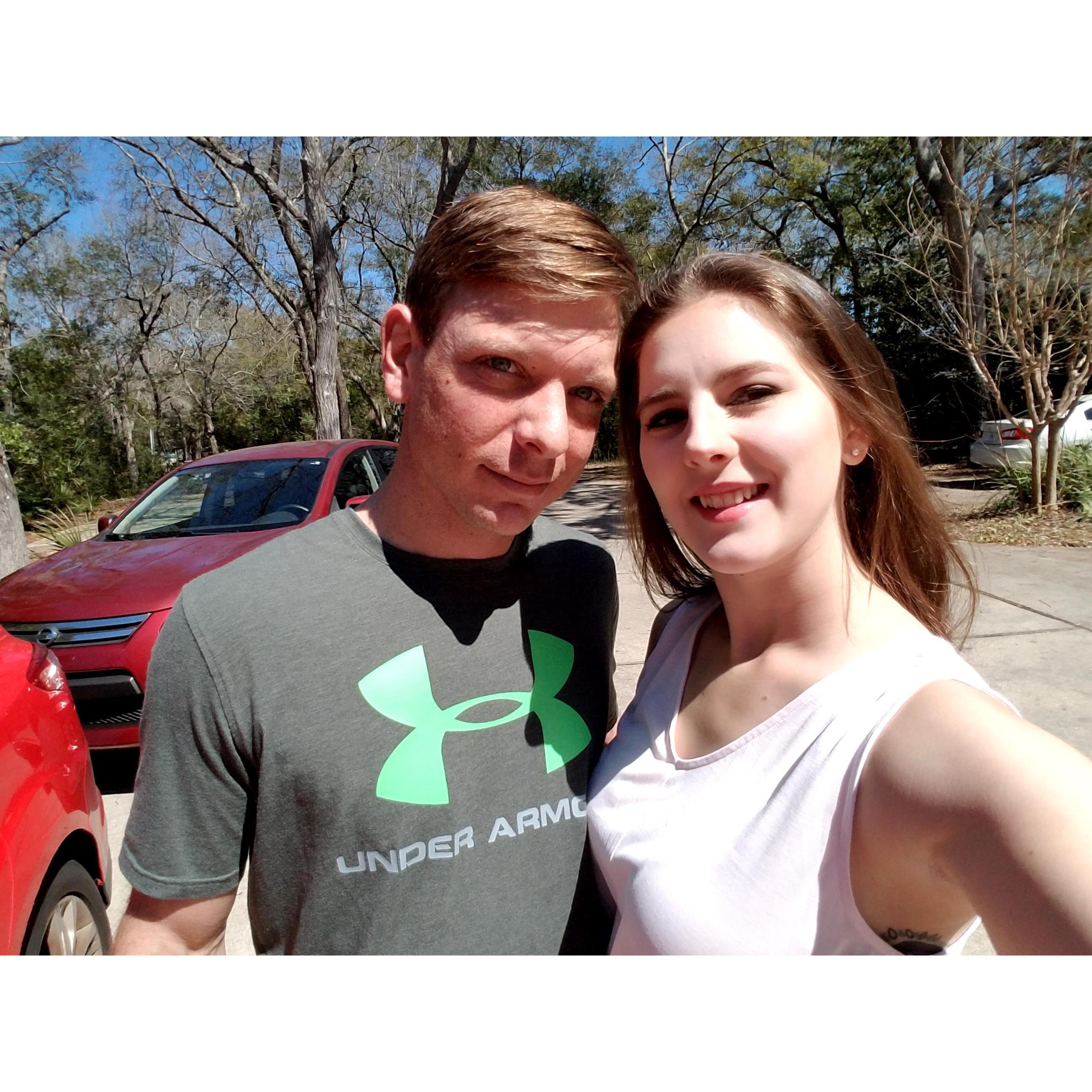 Spending time outside like we love to do.
