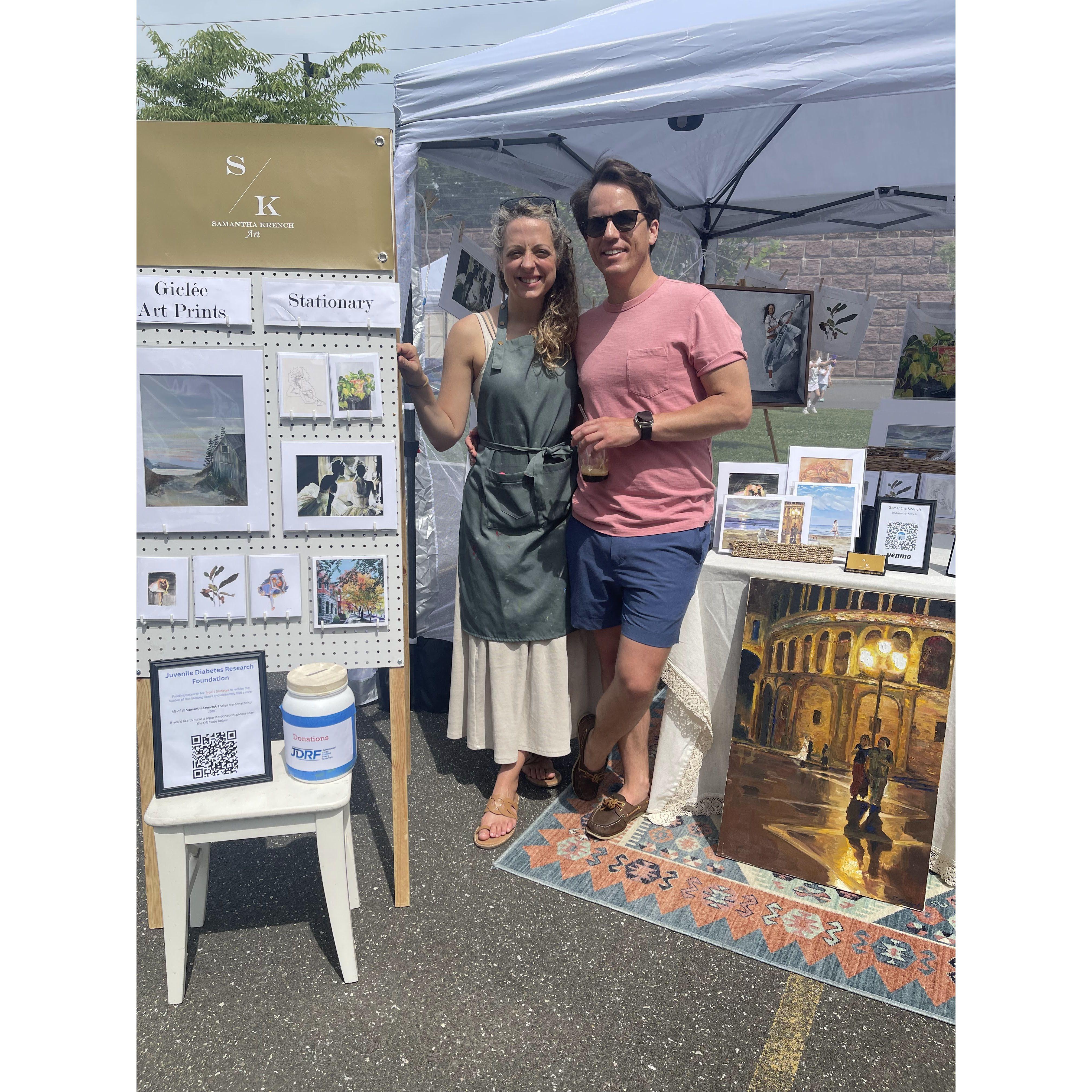 Sam's Art show in Greenwich CT - June 2024