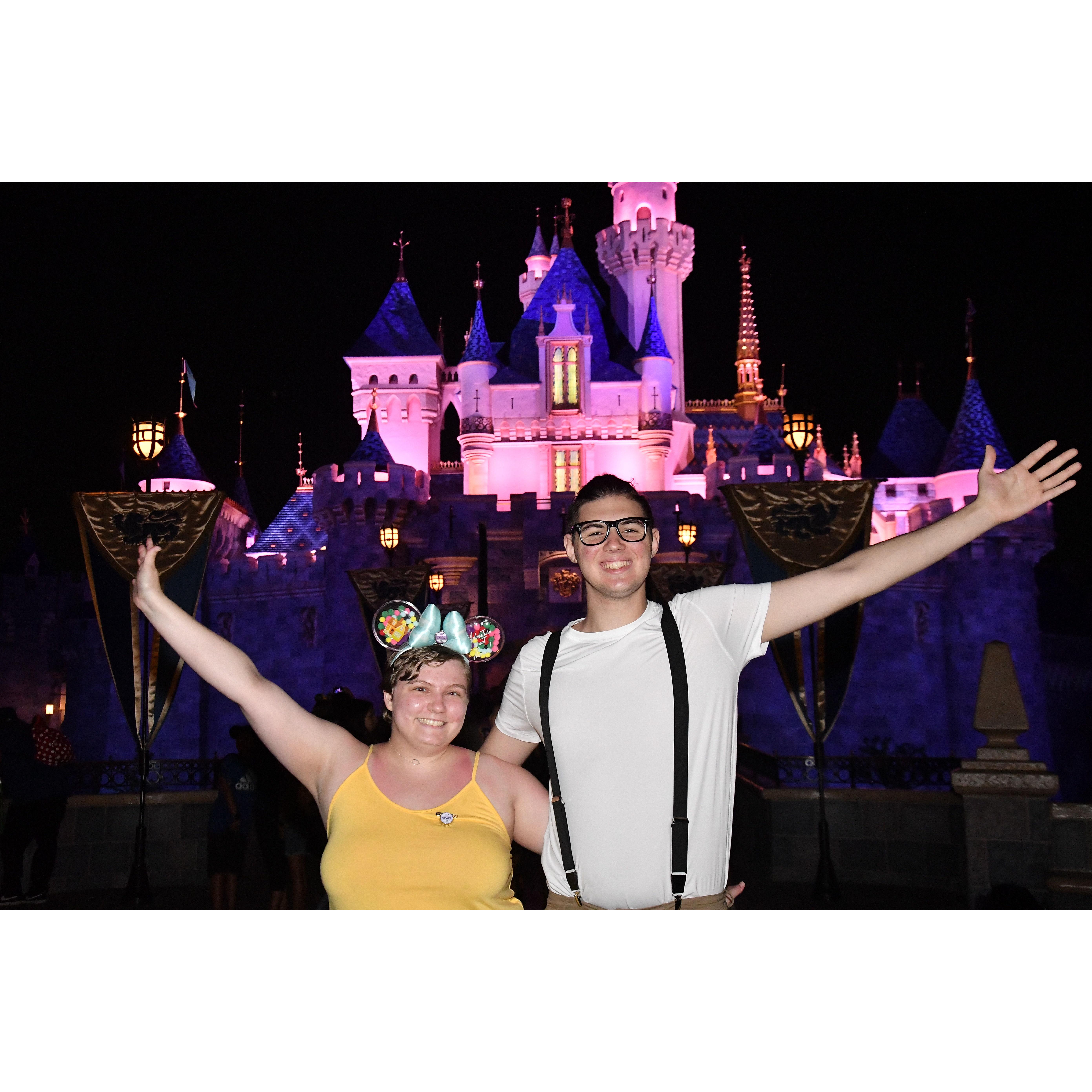 Gabe’s first trip to Disneyland for our anniversary!
