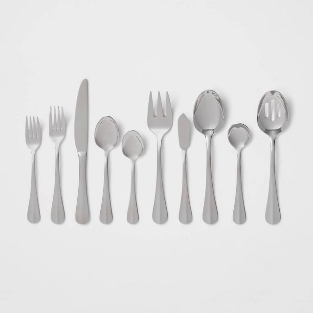 65pc Sussex Flatware Set Silver - Threshold™