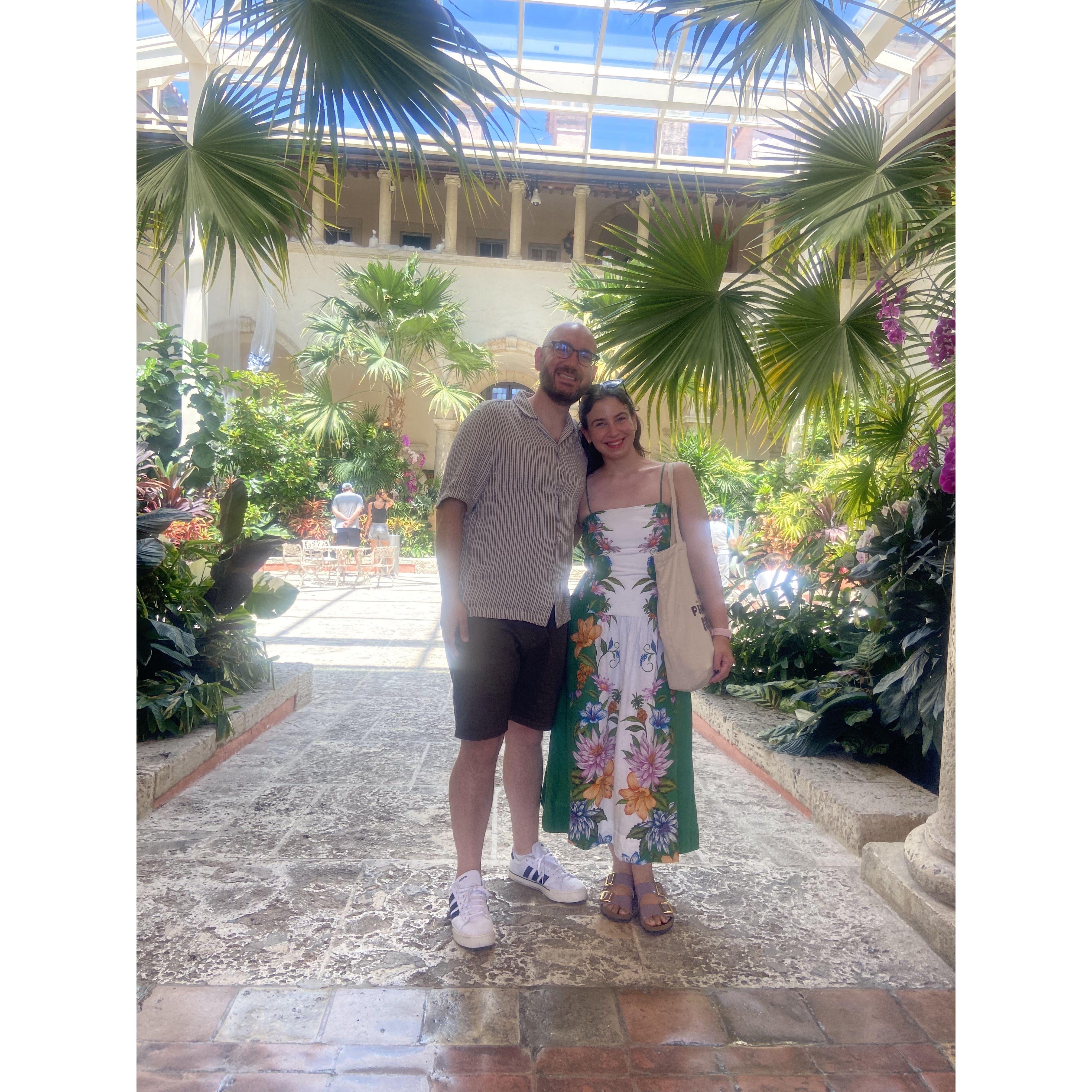 Feeling tropical at the Vizcaya Museum and Gardens near Miami!