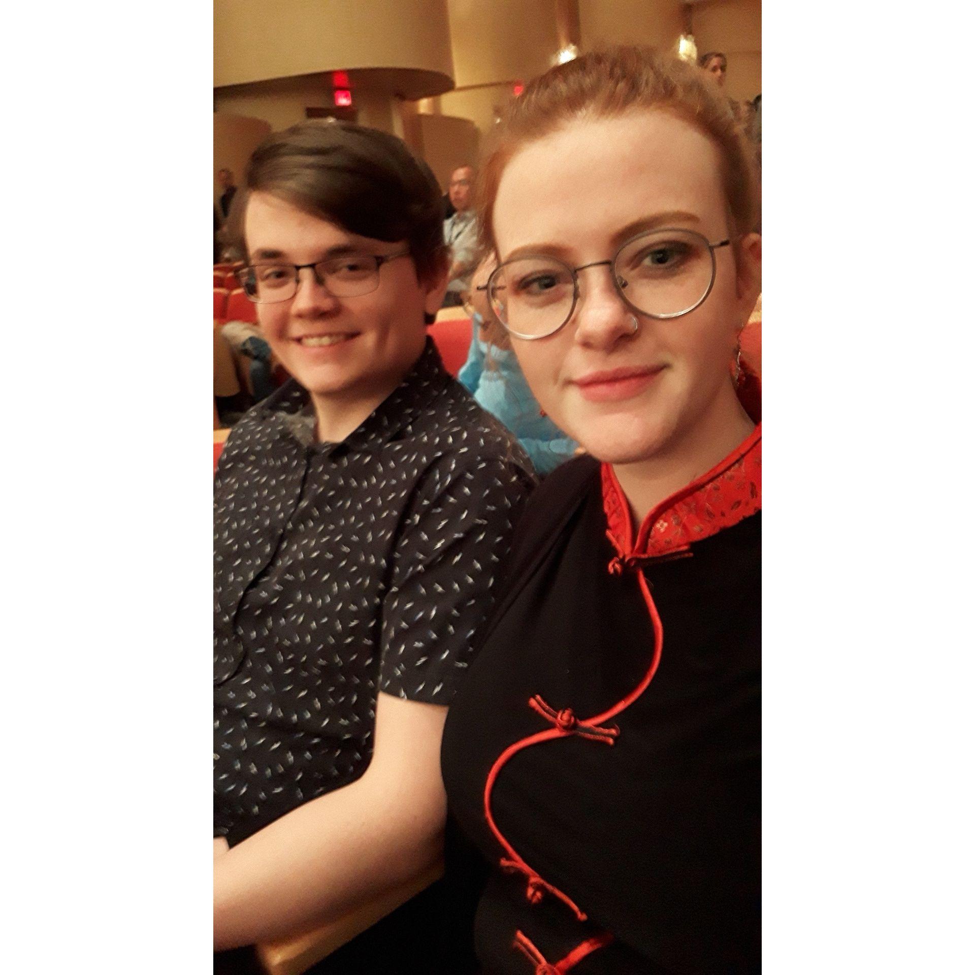 Phoenix Symphony outing in our first year of dating.