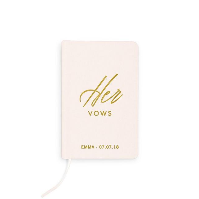 Personalized Vow Pocket Notebook – Her Vows