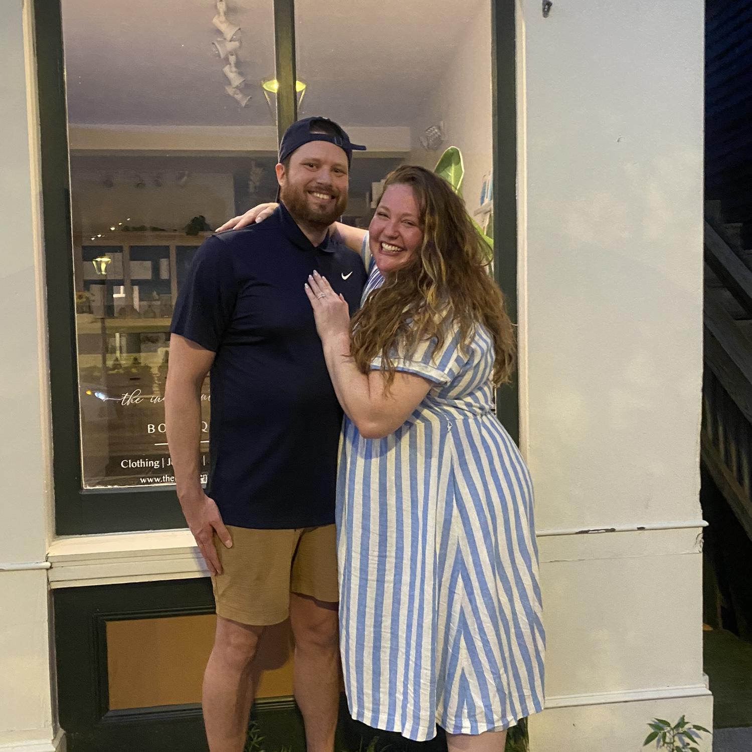 The night we got engaged! Ogunquit, ME