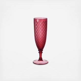 Rosette Resin Champagne Glass, Set of 6