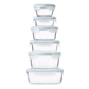Food Storage Container Smart Seal Glass 14pc Blue - OXO
