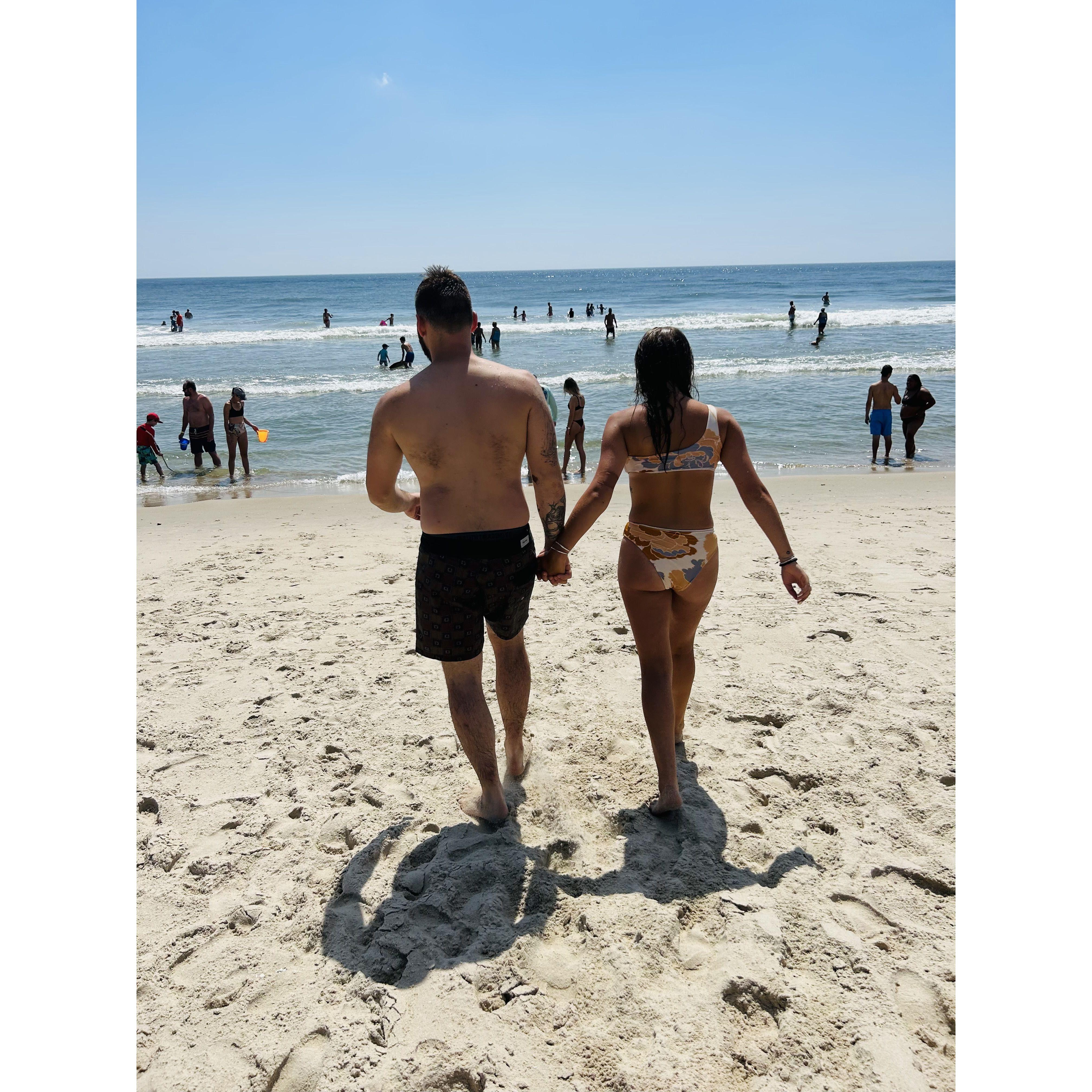 Together at the beach