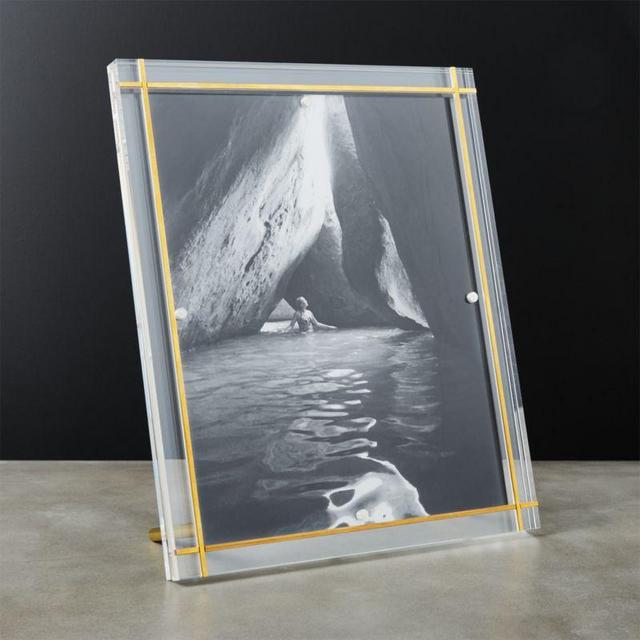 Stella Brass Inlay Acrylic Photo Frame 5"x7"