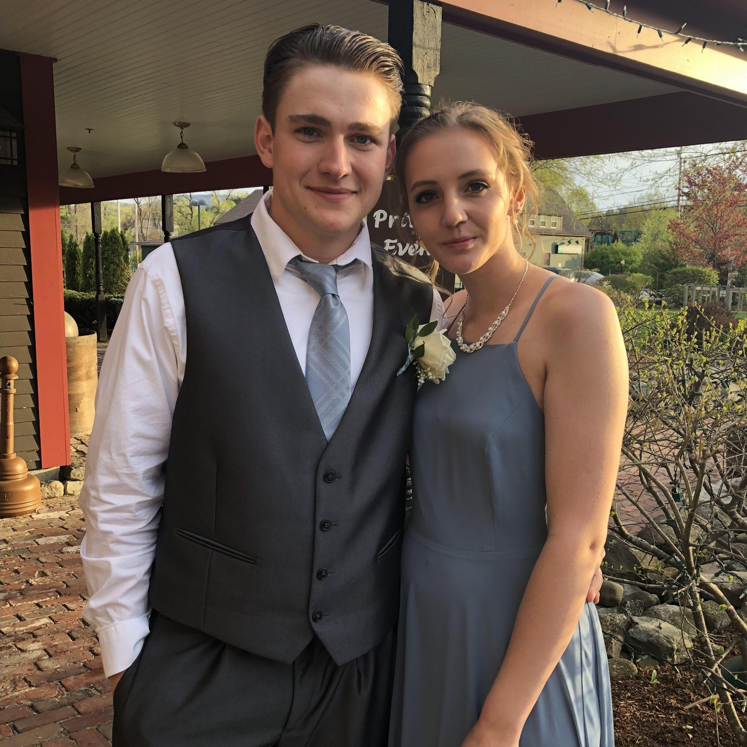 Our first prom Junior Year