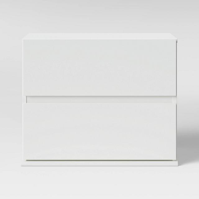 2 Drawer Modular Nightstand White - Room Essentials™