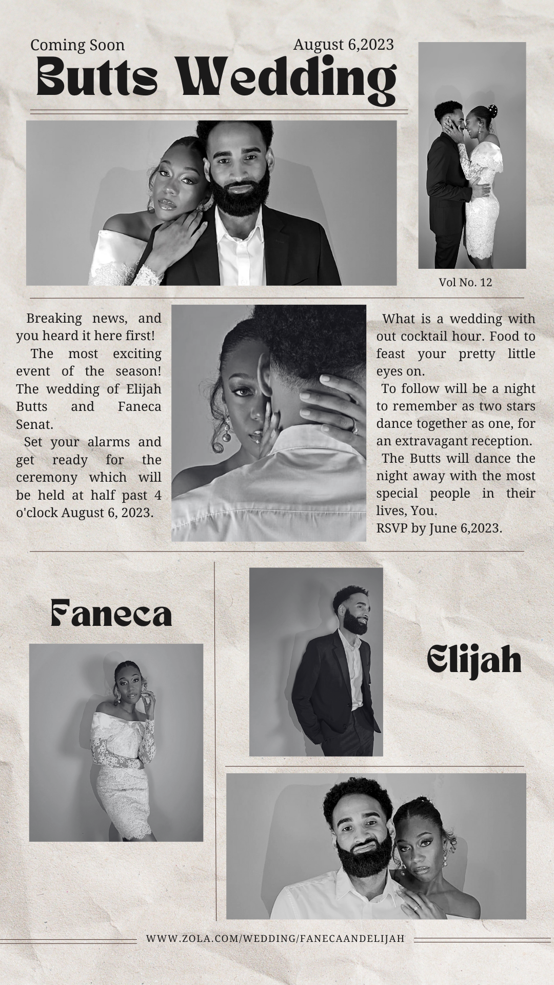 The Wedding Website of Faneca Senat and Elijah Butts