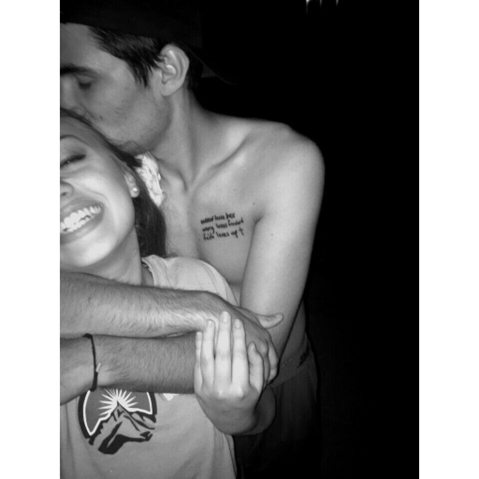 A picture from back in 2016 right after Caleb got this tattoo in reminder of his grandfather.