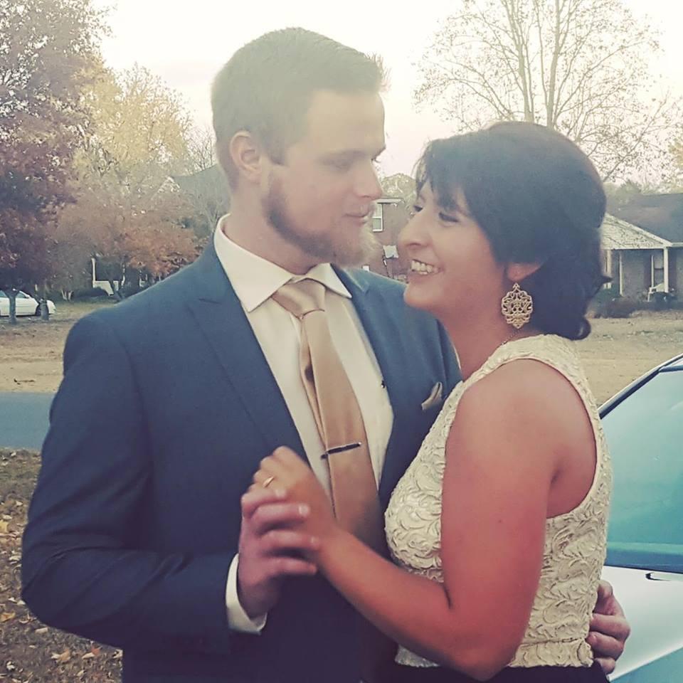 The first time we both got "all dolled up" for formal.