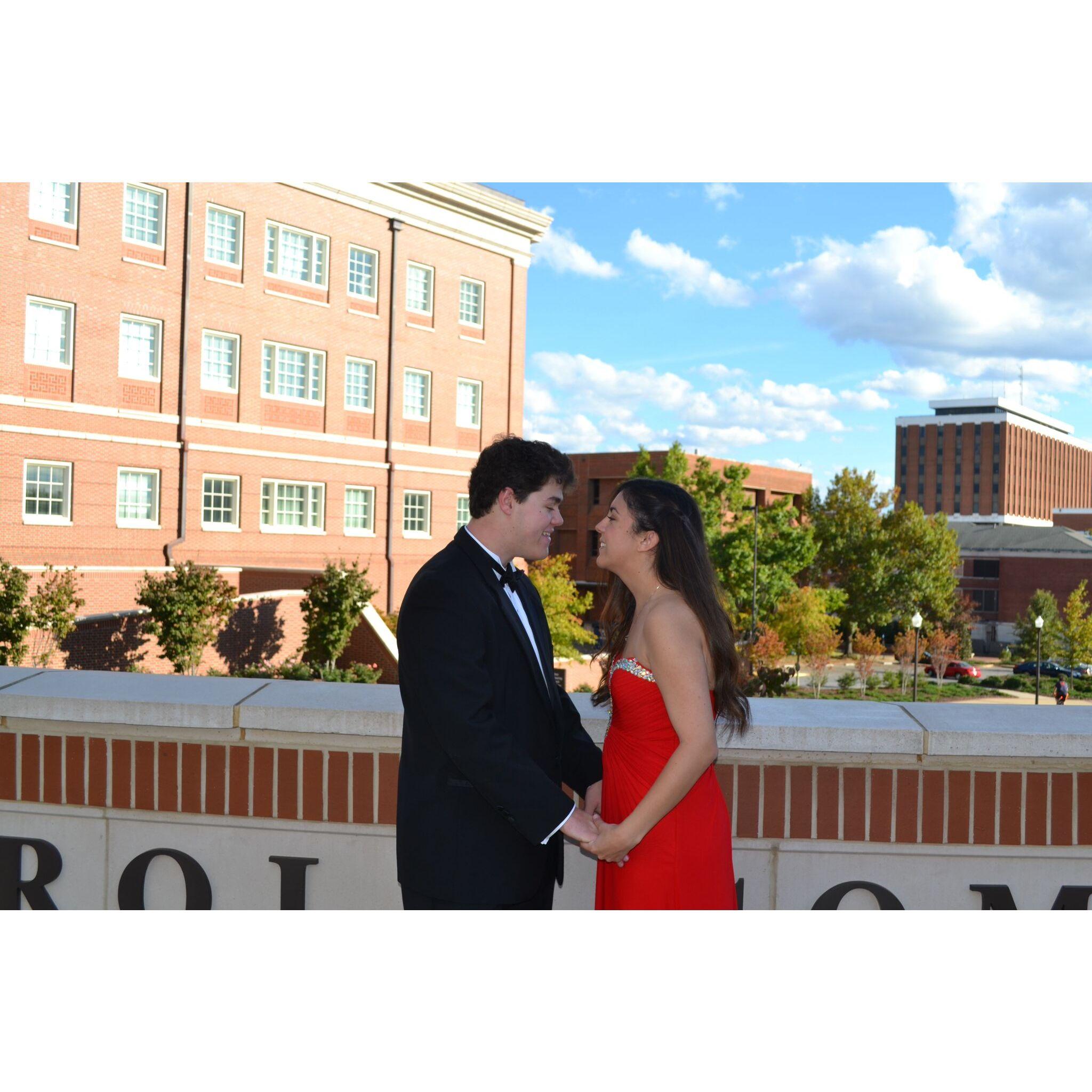 Our first formal we went to together at Auburn