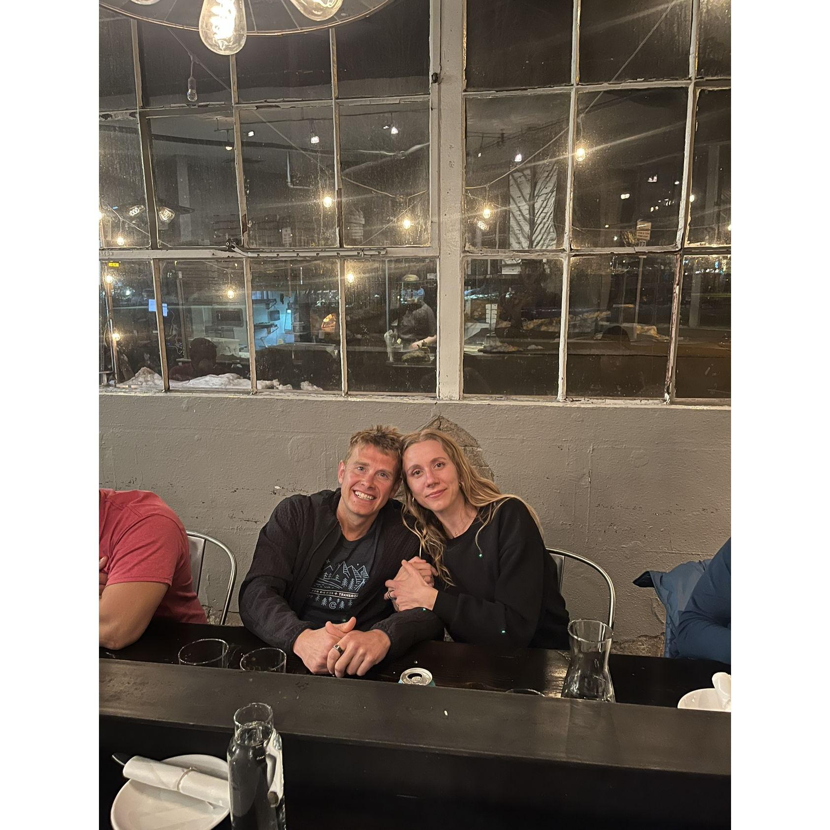 In our favorite place, where we fell in love.