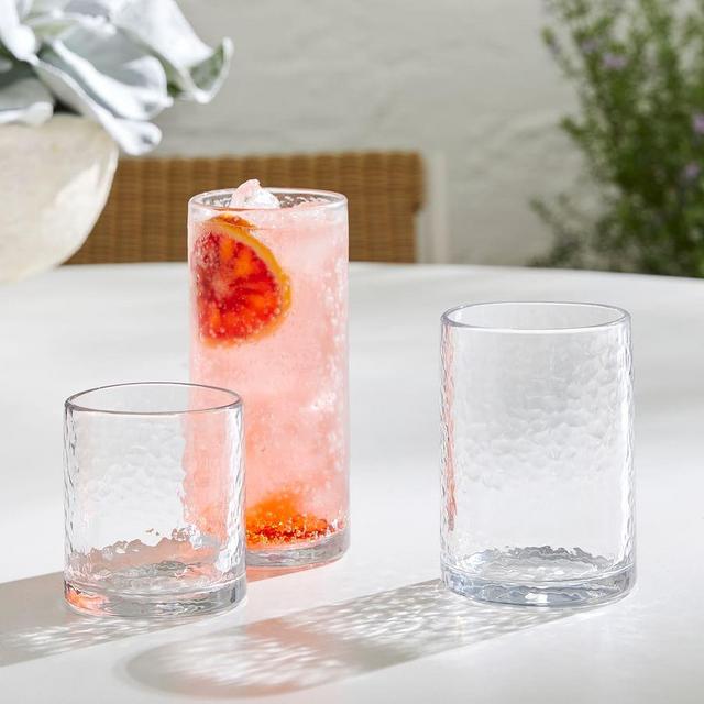 Hammered Drinking Glasses - Set of 4