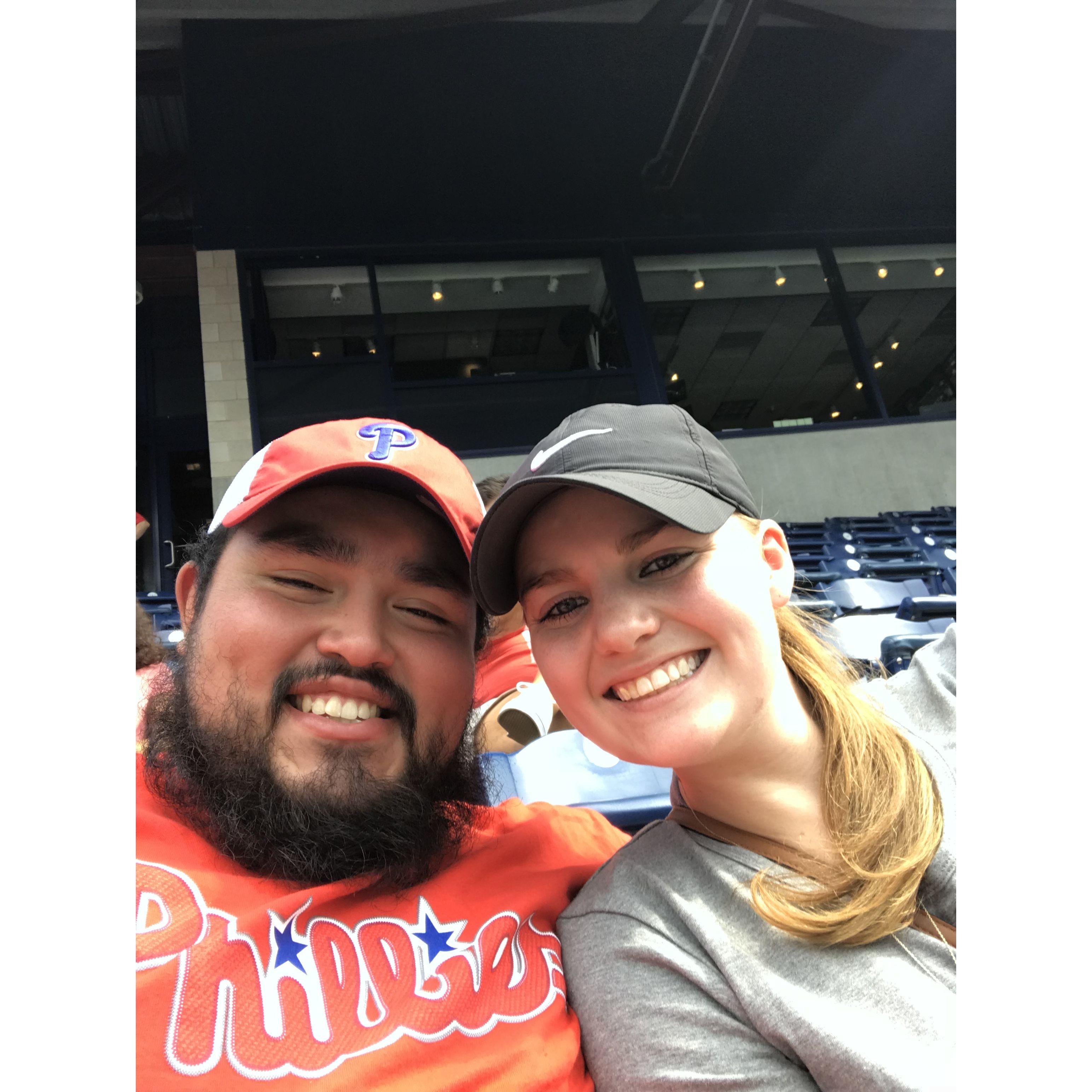 Our first Phillies game together