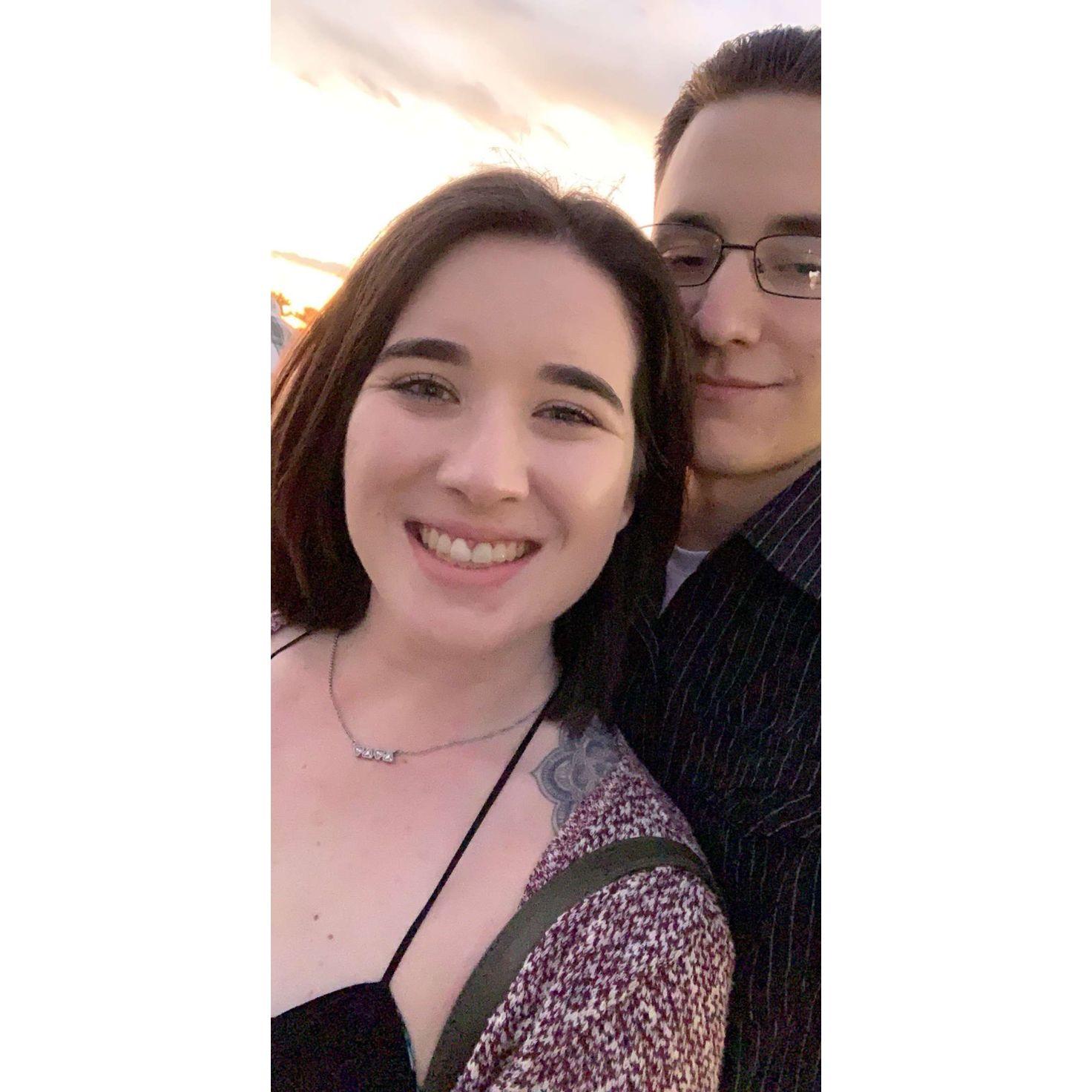 October 17, 2019. 
Our first picture together.