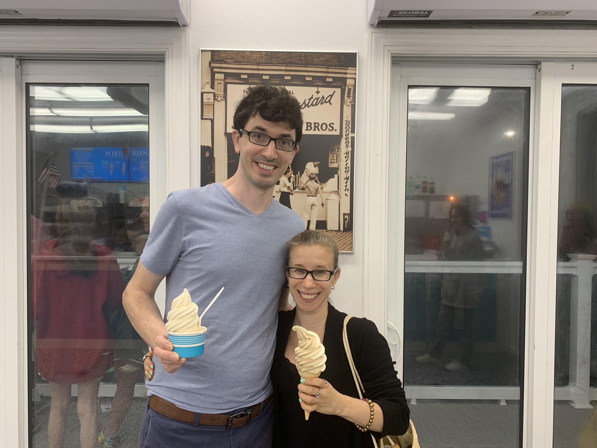 Grabbing ice cream in LBI! 🍦
