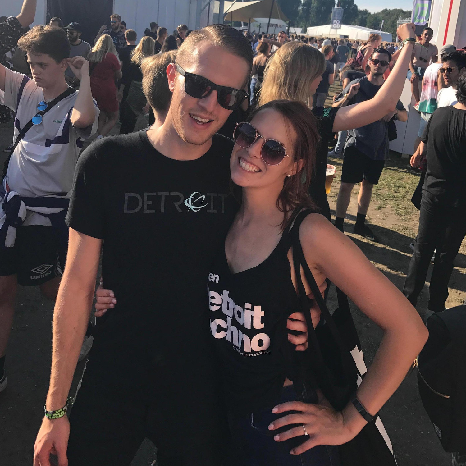 representing detroit techno together in amsterdam. 
first music festival abroad. august 2017.