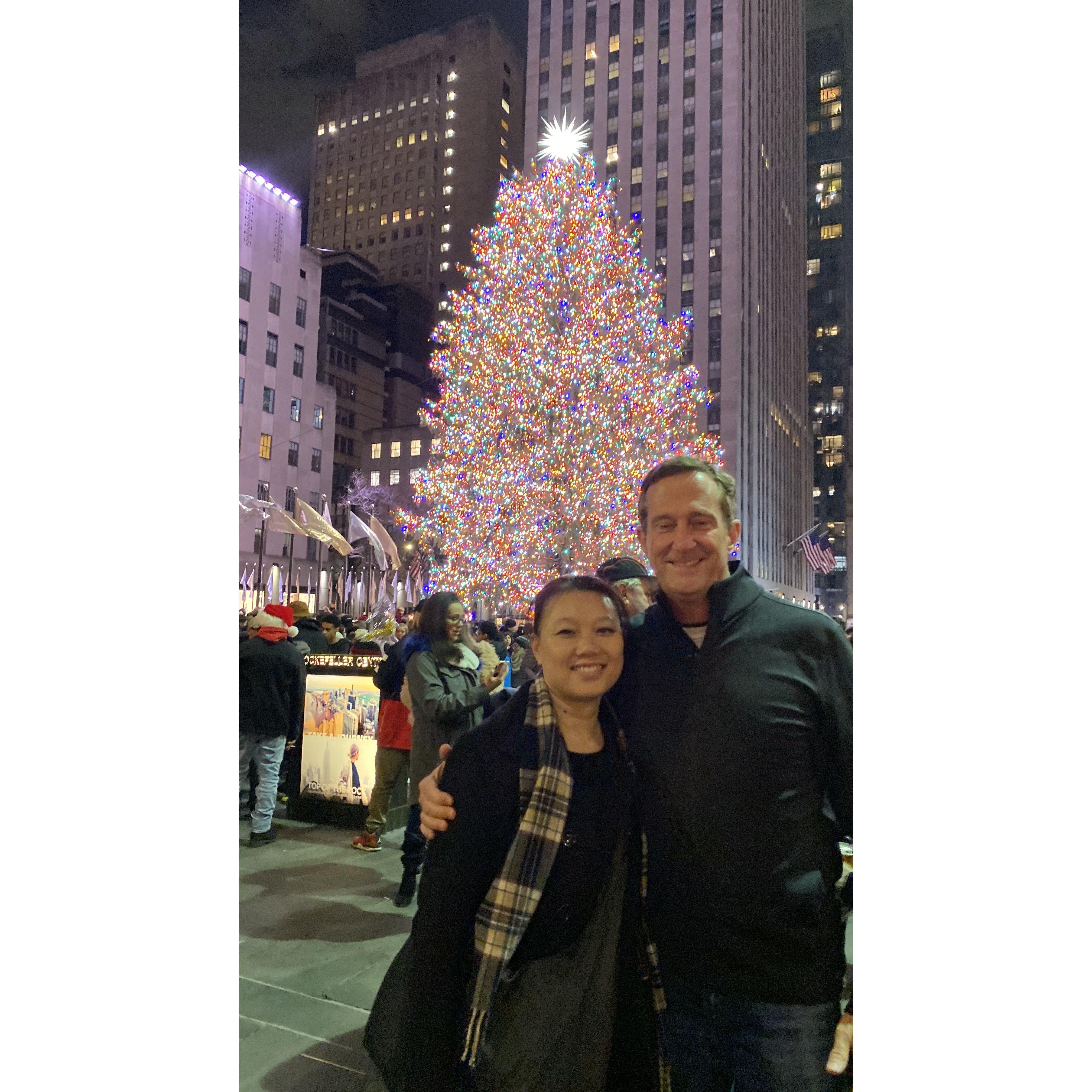 First time Milton saw the Rockefeller tree