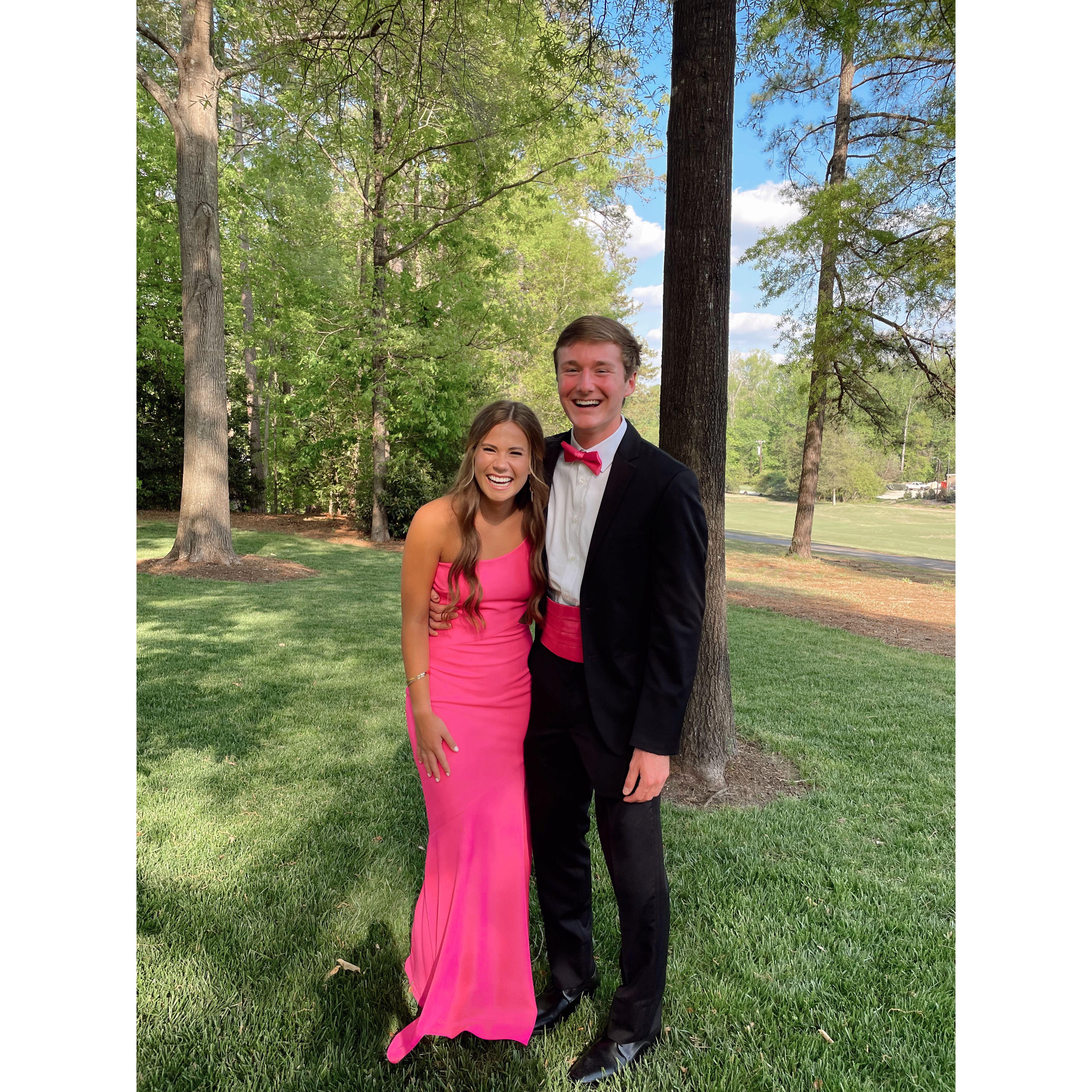 Senior prom! The night we started dating!