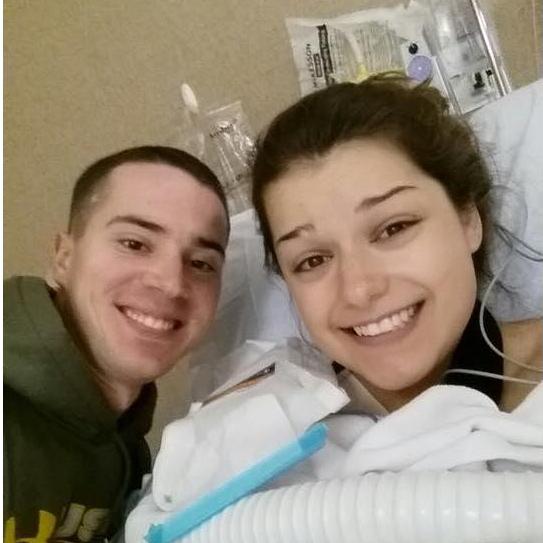 After waking up from my shoulder surgery and having this guy to take care of me!