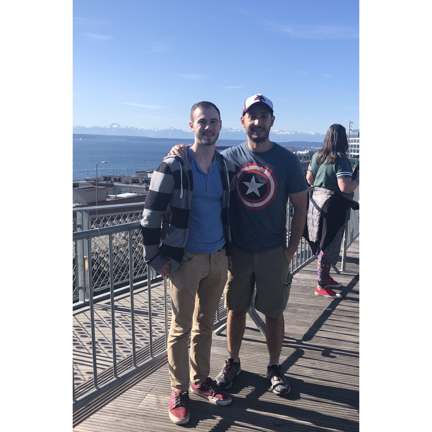 Sergio's first flight to Seattle March 2018