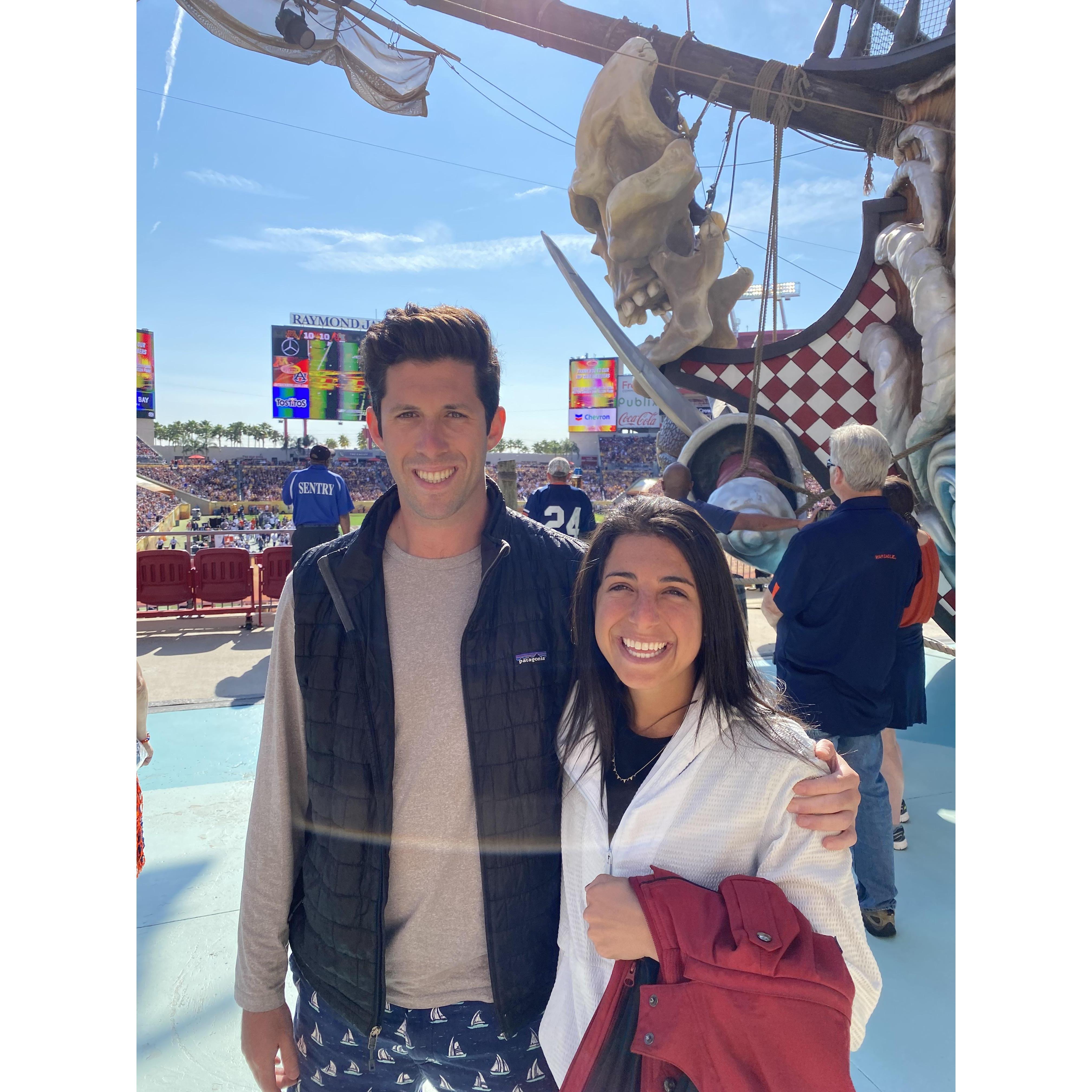 Pitstop on our southern roadtrip in Tampa for the Outback Steakhouse Bowl in Raymond James Stadium.