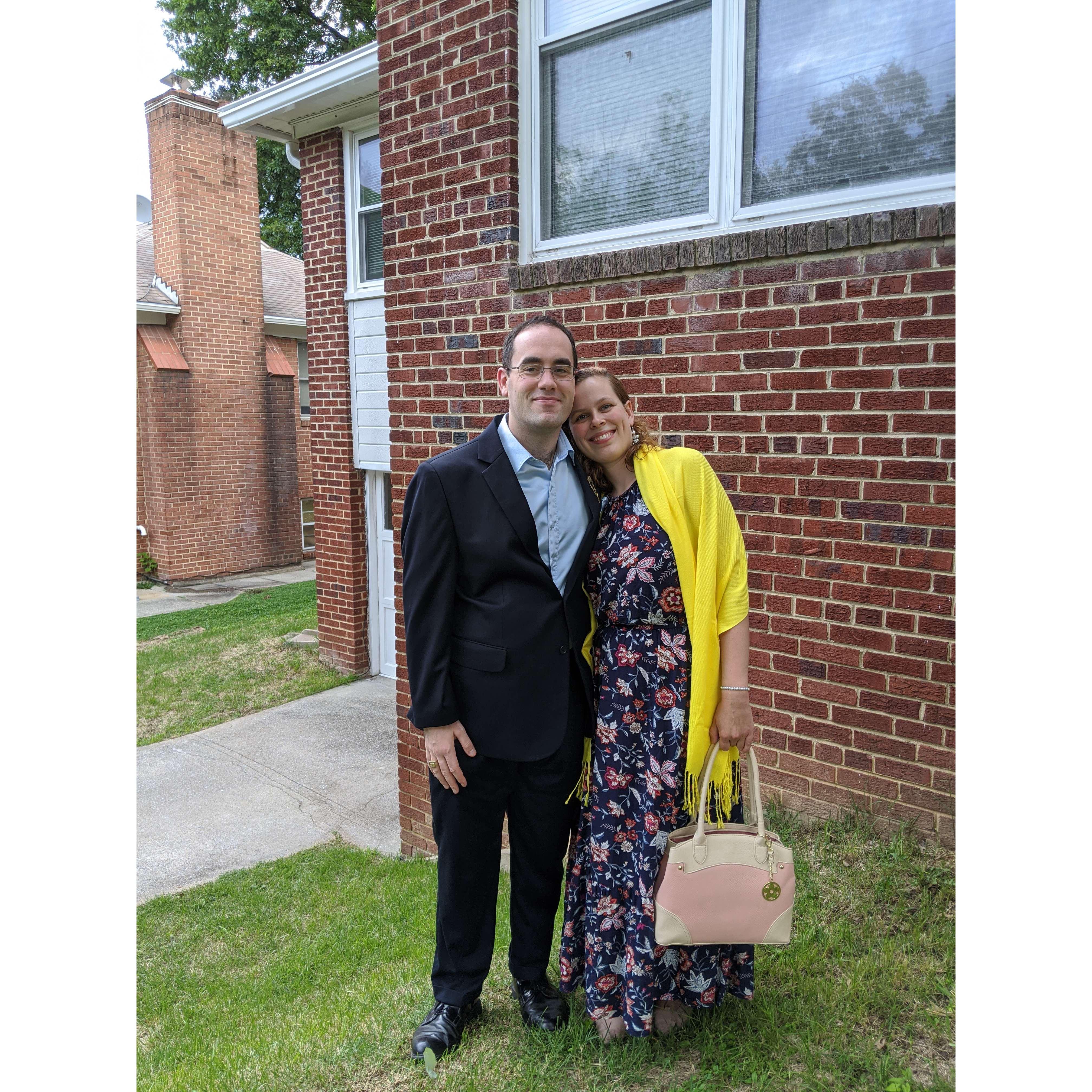 Our first "real" dinner date--we had Korean BBQ, then Dairy Queen.