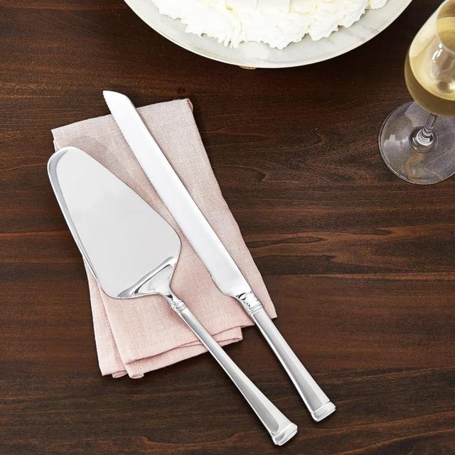 Mikasa Stanton 2-Piece Stainless Steel Cake Set