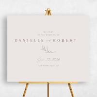 Beige Wedding Sign - Avila Landscape