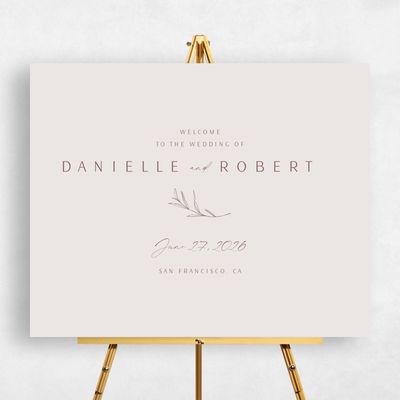 Multi-Colored Wedding Sign - Avila Landscape
