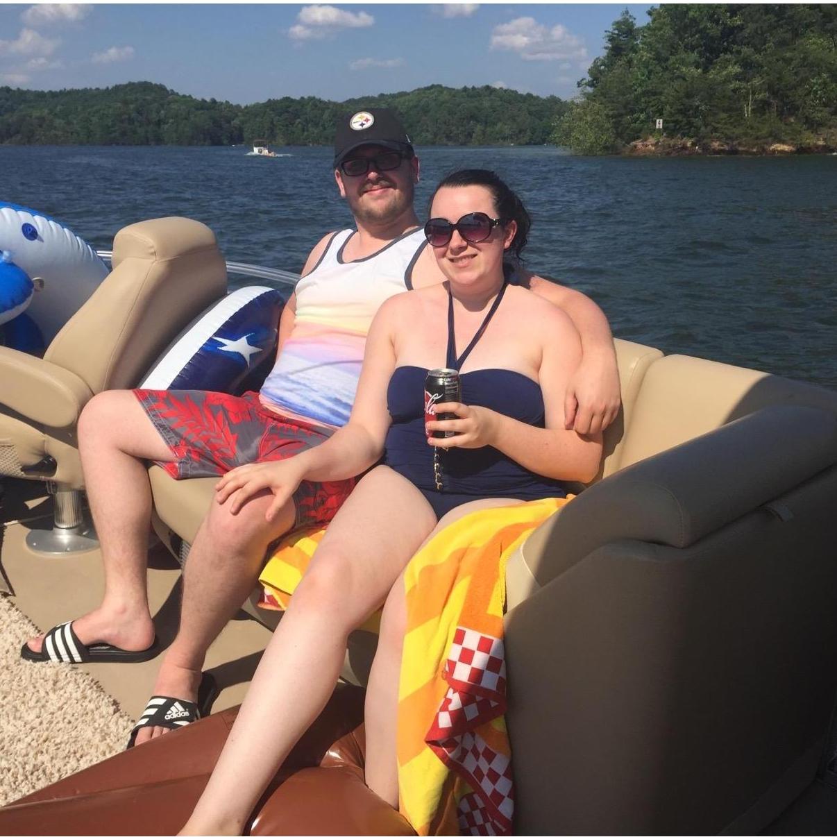 Us hanging out at on the lake