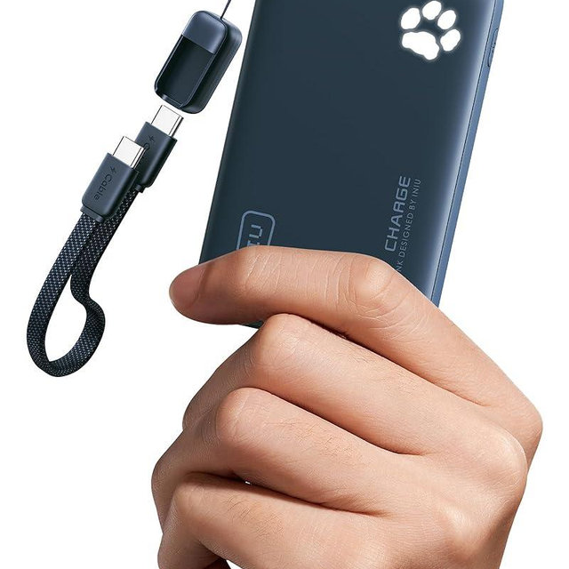 INIU Portable Charger, Ultra Slim 10000mAh 45W PD Power Bank, Fast Charging Mini Battery Pack, Travel Trip Accessories Ship Essentials for College Students Travelers Teen Boys Girls, Blue