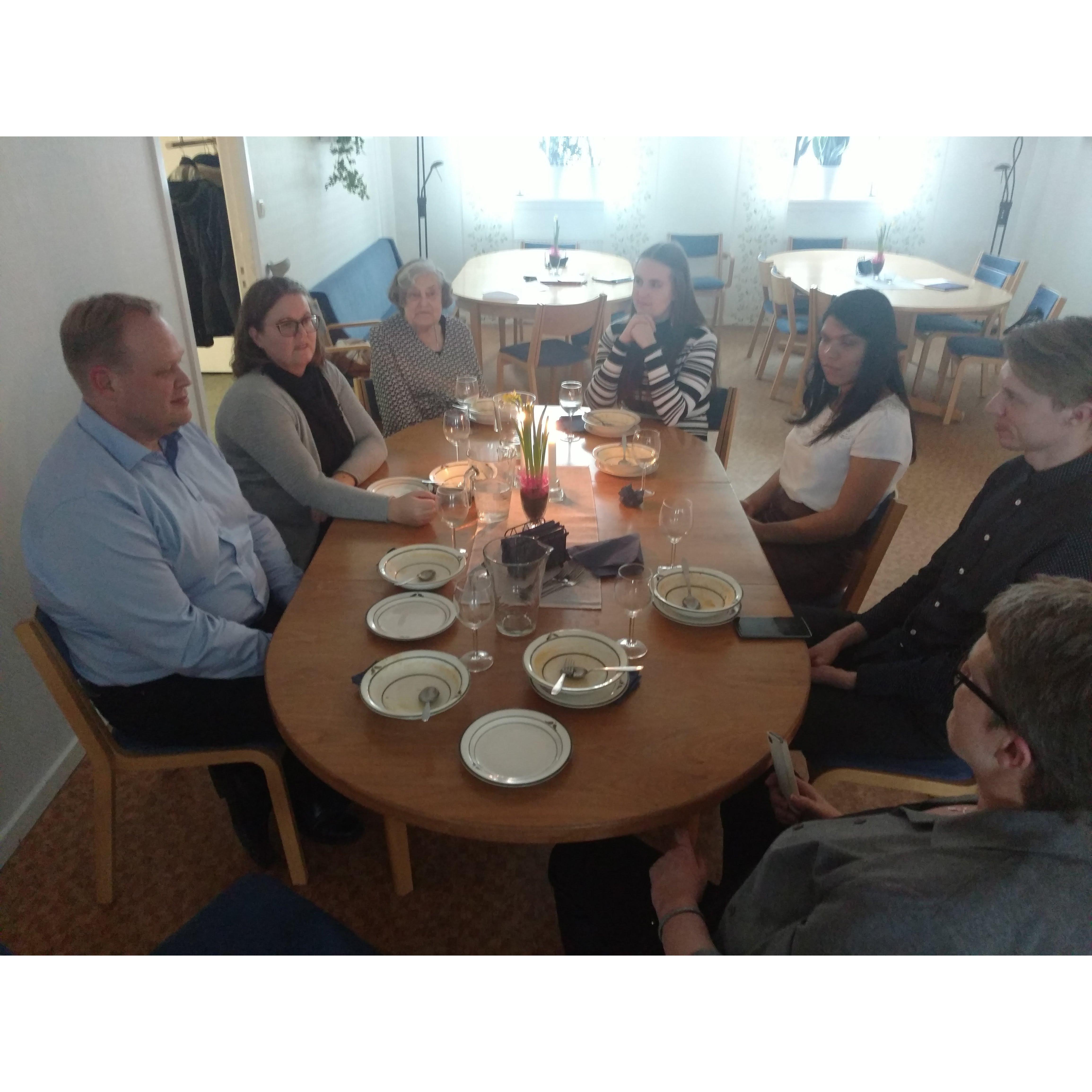 March 2018. Celebrating Johan's birthday in Habo, Sweden with Johan's family.