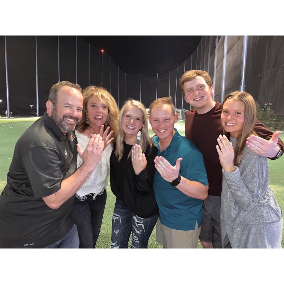 We celebrated with family and friends afterwards at Flying-T.