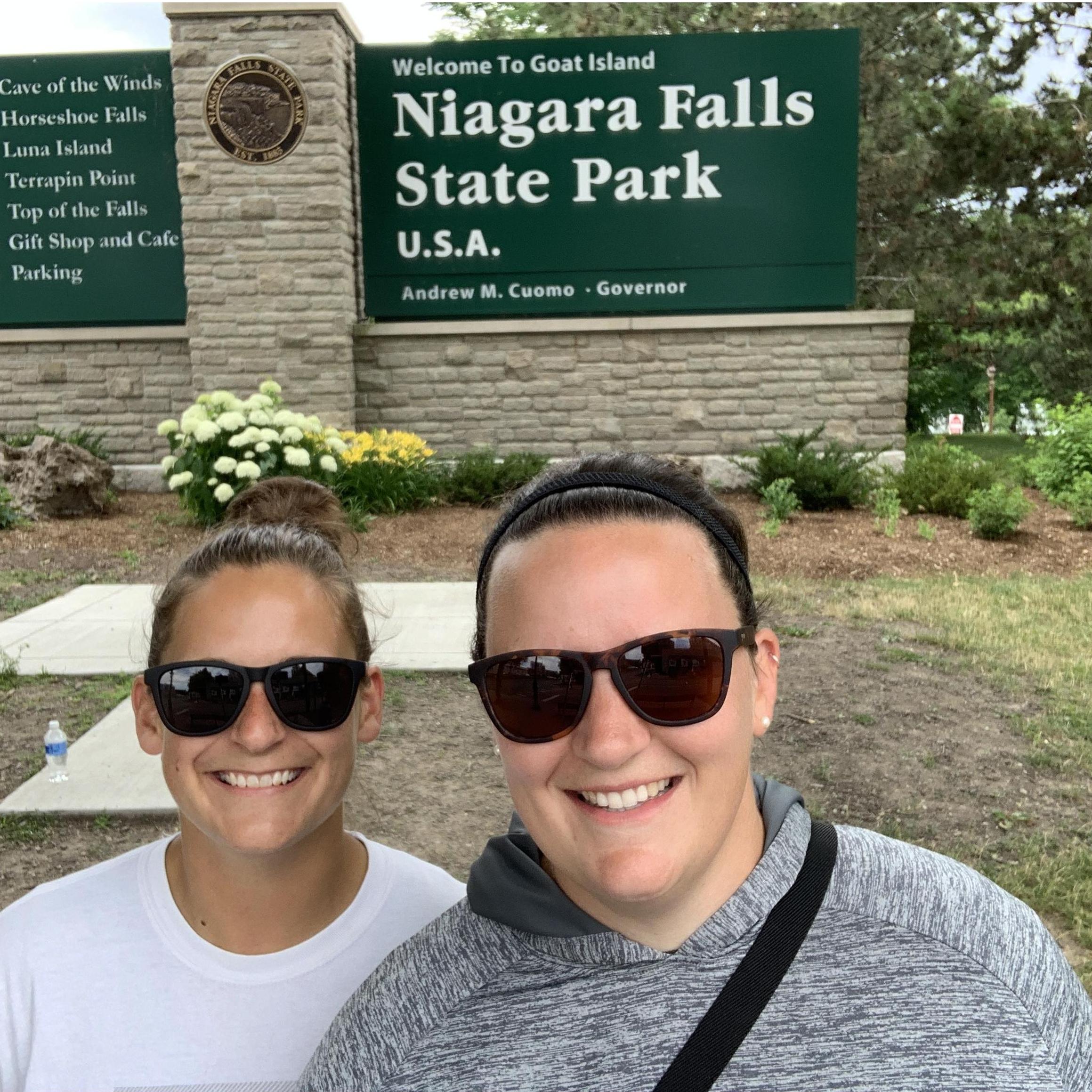 Moments before we got engaged at Niagara Falls State Park July 1st 2021