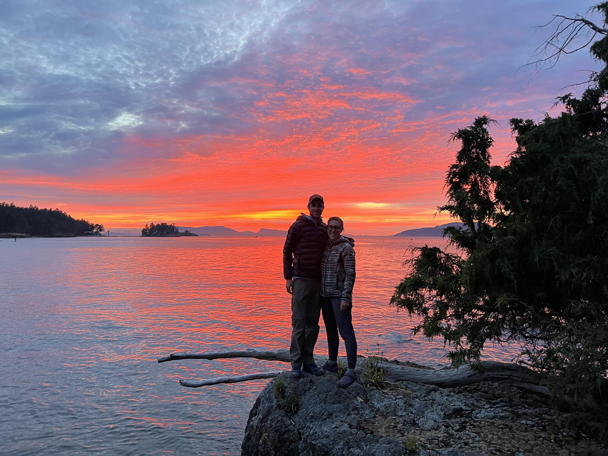 Kayaking trip in the San Juan Islands near Washington state