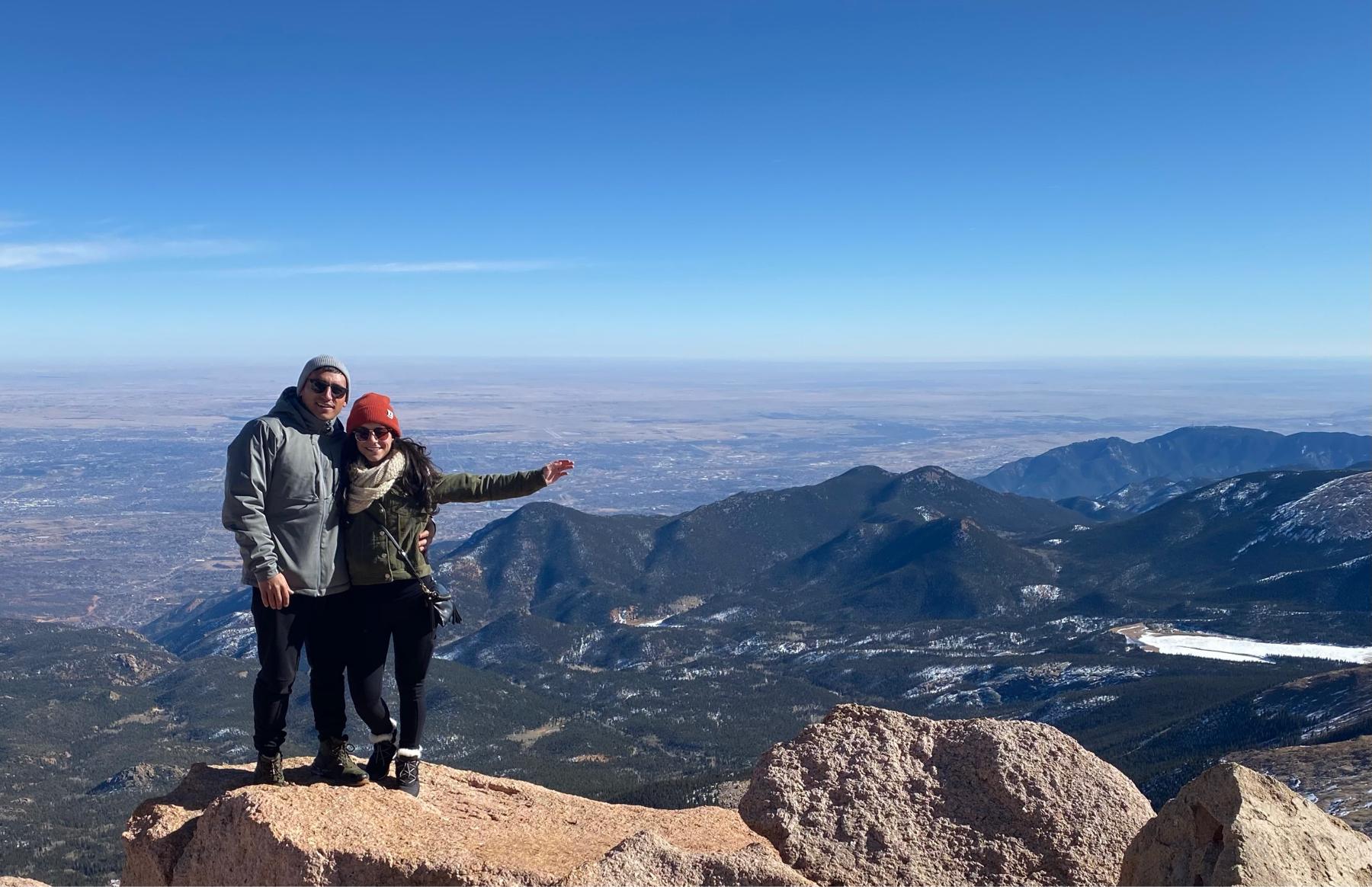 Pikes peak in Colorado Springs November 2019