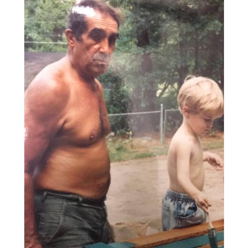 Eric and his grandfather, Carl Scott.