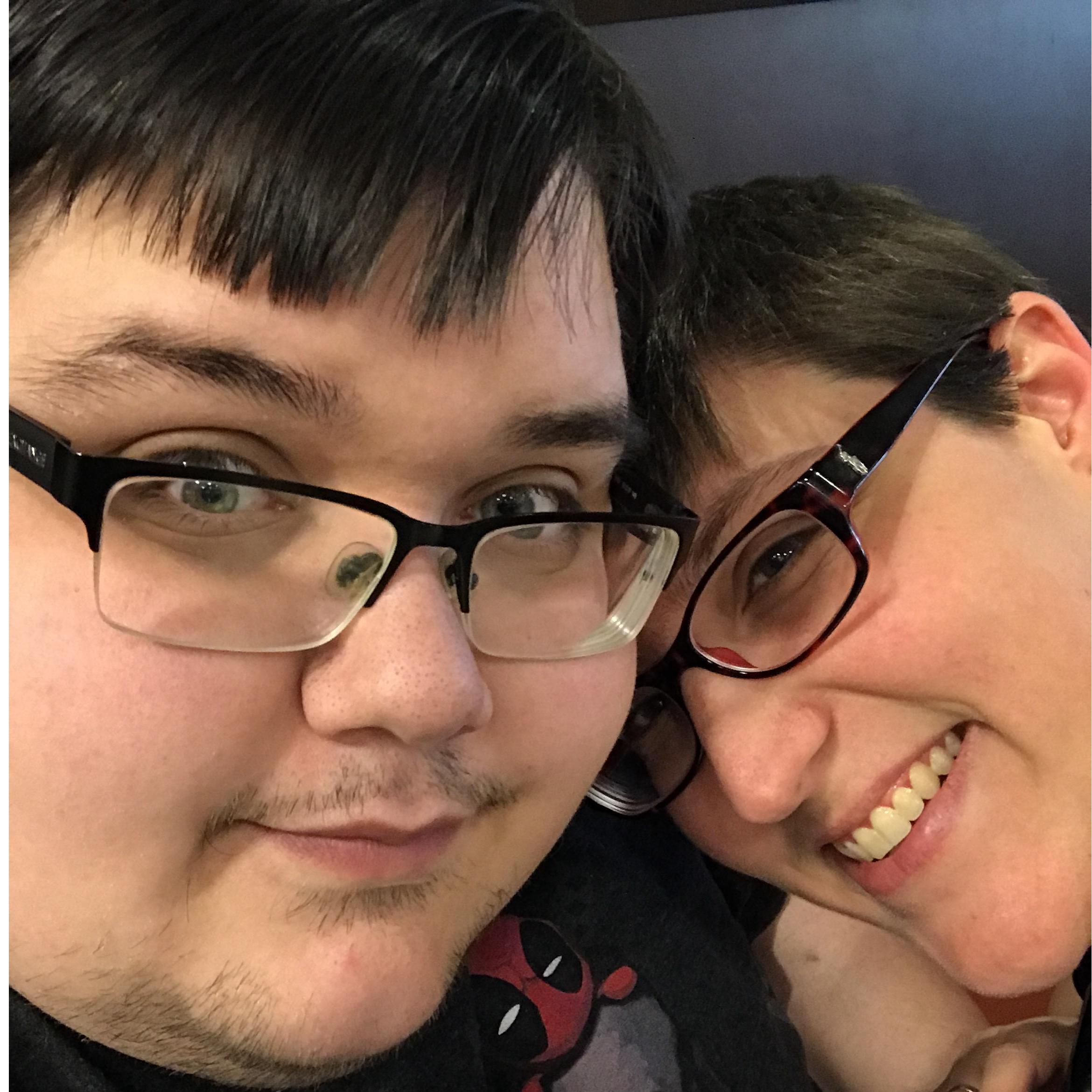 One of our first selfies.